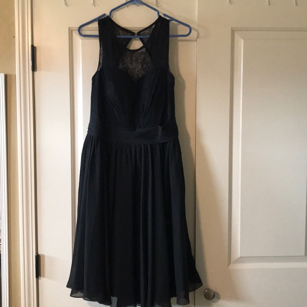 JJ’s House Beautiful Black Lace Bridesmaid Dress